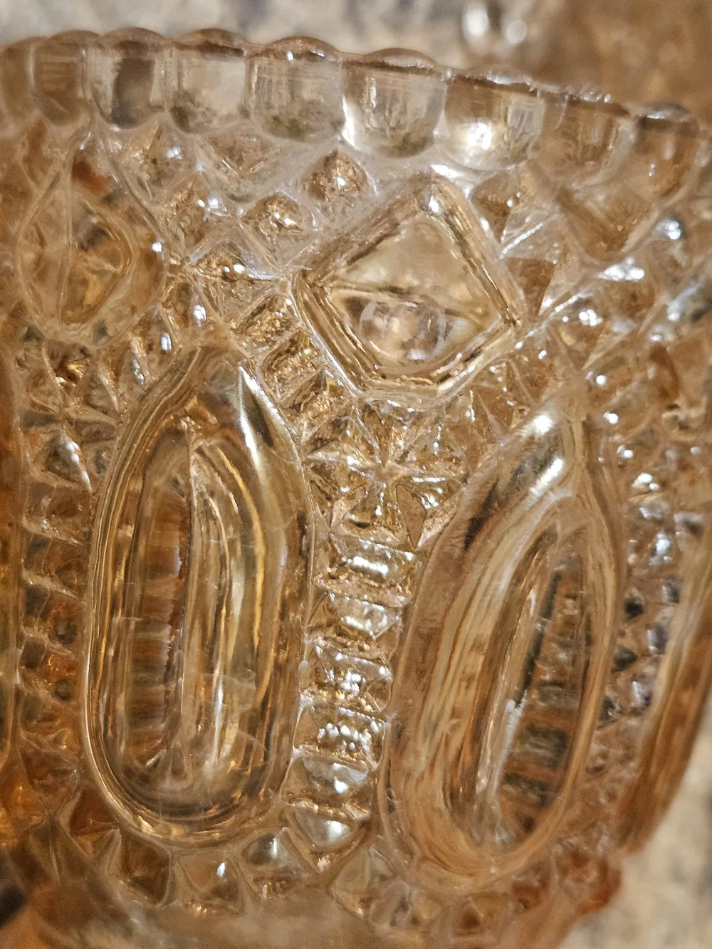 Vintage Pressed Glass Votive Candle Holder